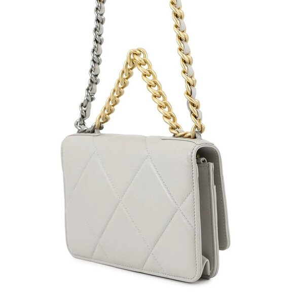 CHANEL CHANEL19 Chain wallet Lambskin Gray AP0957 - Picture 4 of 14